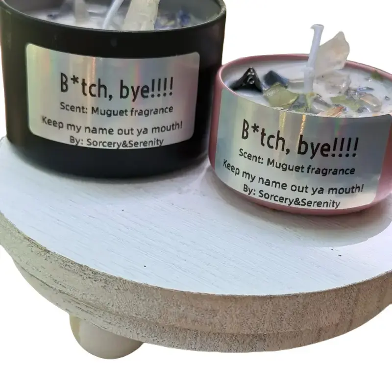 ️ B*tch, Bye!!! – Cord Cutting & Drama-Banishing Candle soy candle, manifest candle Decor Fragrance