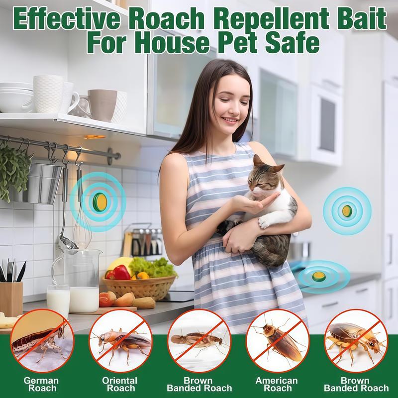 Indoor roach bait gel and trap, - 48 pieces, roach killer - home outdoor pest control dragonfly bug repellent bear spray advion cockroach Roach Bait Trap Kit moon moons  pry Cockroach Killer Repellent Set