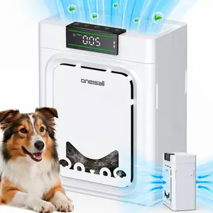 oneisall air purifiers for home pets, 3-in-1 Washable HEPA Filter, Covers up to 2200 Ft², Dual-Sided Filter with 220g Activated Carbon, Pet-Friendly Design – Pet Lock, Allergen Relief & Odor Removal