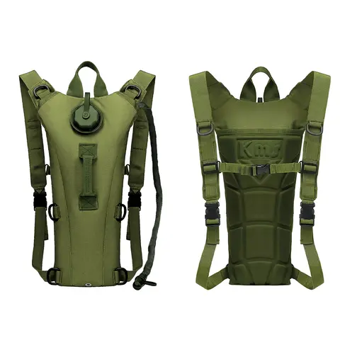3L Tactical Hydration Backpack for Men & Women - Lightweight, Adjustable Water Bladder Pack with Chest Strap, Leak-Proof Oxford Fabric Fit for outdoor