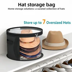 Hat storage bucket, hat storage artifact, beach hat storage bag, stackable circular brim hat storage bag, Storage Carrying Bag