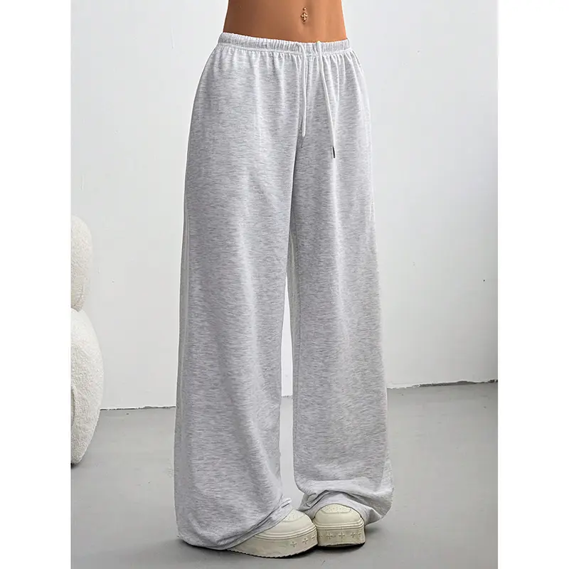 [Solid Color] Oversized Sports Pants Loose Lounge Pants Black & Gray Pants Streetwear Pants Women Outfits Casual Pants Daily Wear Pants