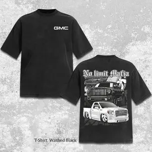 Retro GMC No Limit Mafia Vintage Men's Short Sleeve Cotton, GMC Sierra 1500 Truck Off-Road Apparel, GMC Classic Pickup Tee, Square Up Retro Shirt, Automotive Clothing Menwear, Old School Pickup Graphic Tee, Pickup Truck Lover Gift
