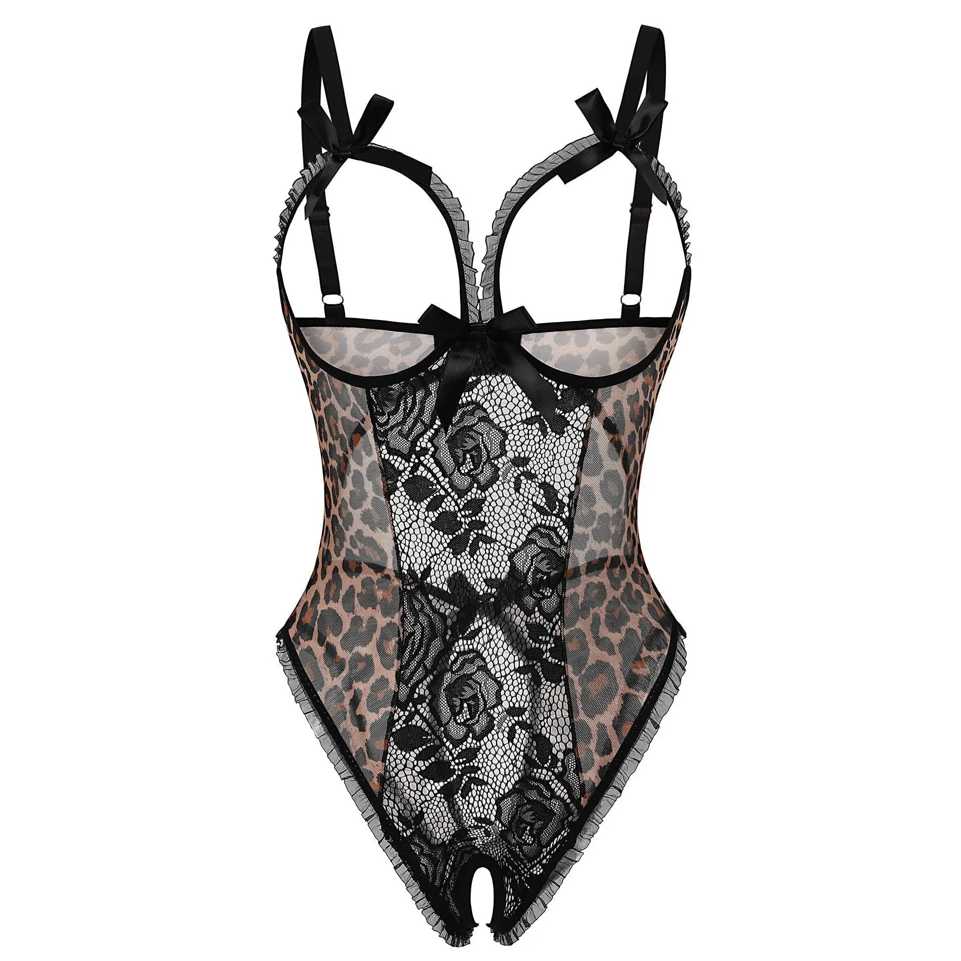 Avidlove Women's Backless Floral Lace Babydoll Mini Bodysuit with Cutout Bra & Adjustable Straps for Everyday & Bridal Wear Fitted Womenswear Avidlove Women's Backless Floral Lace Babydoll Mini Bodysuit with Cutout Bra & Adjustable Straps for Everyday & Bridal Wear Fitted Womenswear