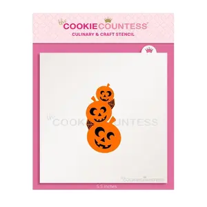 Happy Pumpkins and Webs 2 Piece Stencil