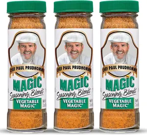 Chef Paul Magic Seasonings Blends Vegetable Magic Seasoning | No MSG & Preservatives | Kosher, Halal Certified | Perfect for Vegetable, Eggs & More | All-Purpose Vegetable Seasoning | 2 oz (Pack of 3)