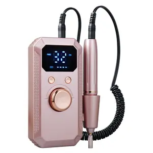 Electric nail drill, with display, for shaping, polishing and removing gel nails, nail grinder, with drill