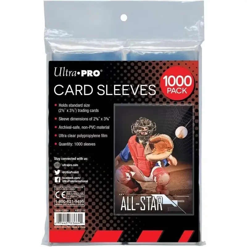 2.5"x3.5" Soft Trading Card Penny Sleeves (1000-Count) – Card Sleeve Protectors for TCG Collectibles, Tcg Sleeves