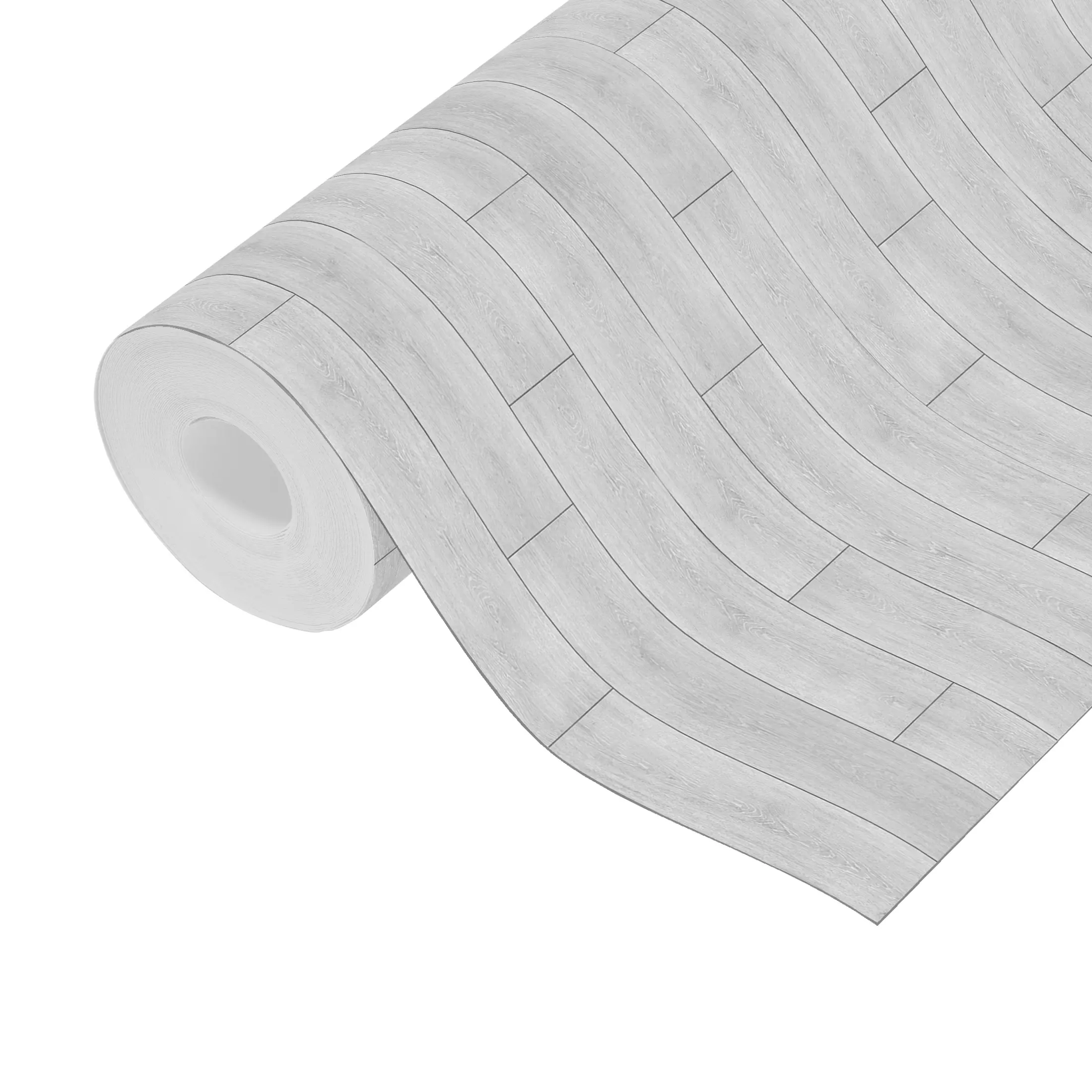 Wood Grain Vinyl Flooring Roll, 24"x 197" Peel and Stick Floor Tiles, 32 Sq.Ft Wear-Resistant and Waterproof Vinyl Plank for Kitchen, Bedroom, Living Room, RV, Office