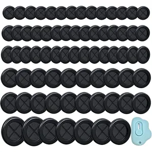 72 count Rubber Grommet Kits,7 Sizes Rubber Grommets for Wiring,Double Sided Round Rubber Firewall Hole Plug Wire Protection with ,Drill Hole 1-9/16" 1-1/2" /16" 1" 7/8" 13/16" 5/8"