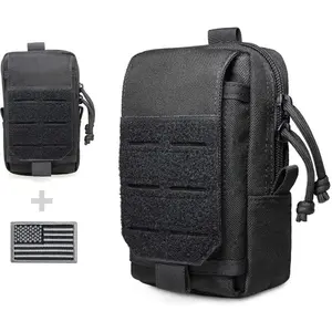 Tactical EDC Pouch, Molle Utility Pouches Gadget Organizer Phone Holder Waist Pack Smartphone Pouch Tool Holster Pocket