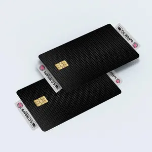 2 Pack Carbon Fiber Credit Debit Card Sticker Vinyl Decal Skin Matte Black Cool