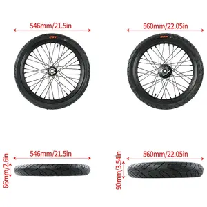 Multi-Size Supermoto Wheels Kit, Compatible with 16-Inch and 17-Inch Rims for Surron Light Bee Electric Dirt Bikes, Automotive & Motorcycle Wheel Accessories