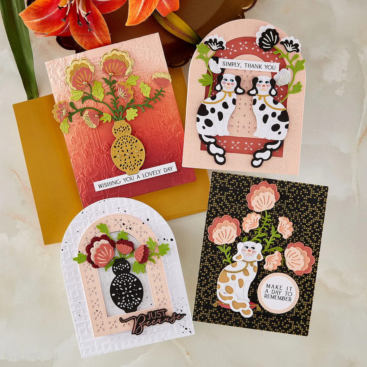 Regal Reflections Dies, 3D Folder and Stamp Bundle