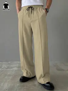 Men's Casual Straight Leg Pocket Pants, Large Size Fashion Versatile Trousers, Suitable for Shopping, Dating, Work, Leisure, Daily Wear