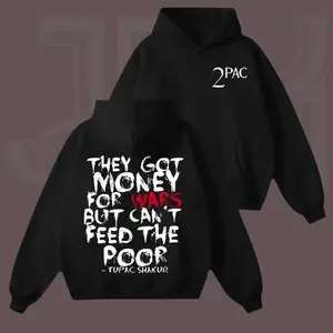 2Pac Rapper Hoodie, Tupac Sweatshirt, 90s Hip Hop Legend Graphic T-Shirt, Vintage Rap Style, West Coast Icon Streetwear Top