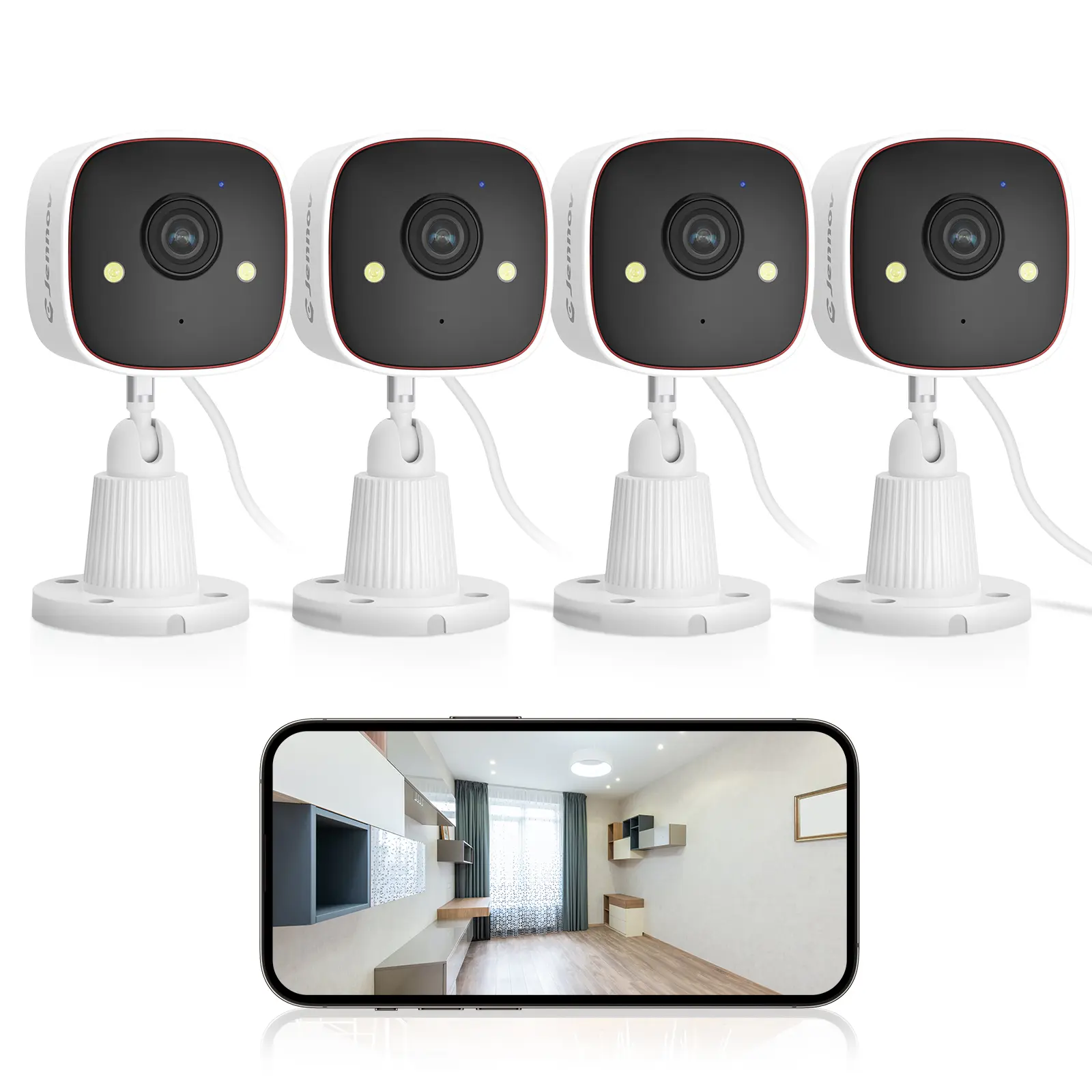 Jennov Indoor Security Cameras  5G WiFi , 2K HD Color Night Vision/AI Human Motion Detection /2-Way Audio/IP66 Waterproof Monitor Security Camera for Home ,camara de seguridad,baby camera monitor