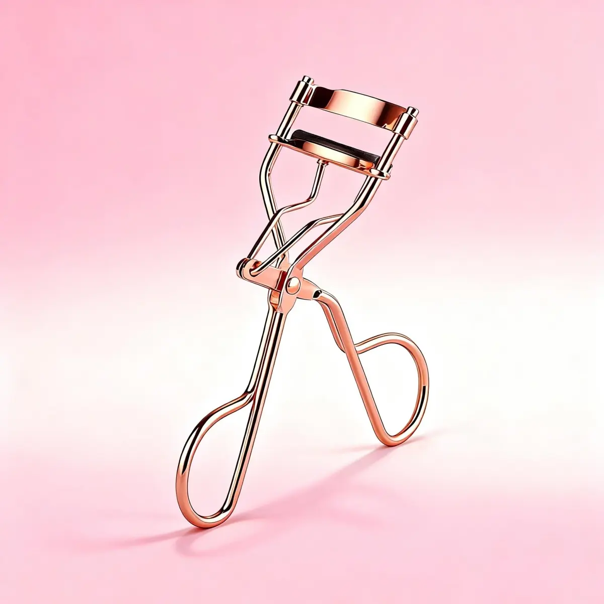 Rose Gold Wide-Angle Eyelash Curler, Professional No Pinching Lash Curler for All Eye Shapes, Long Lasting Curl Eye Makeup Tool for Women Daily & Travel Use