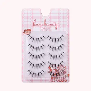 Yuna Clear Band Manhua Manga Lash Pack 12mm Eyelashes 5 Pack