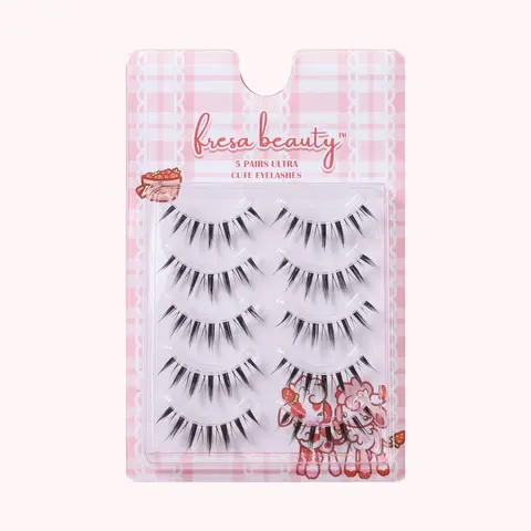 Yuna Clear Band Manhua Manga Lash Pack 12mm Eyelashes 5 Pack