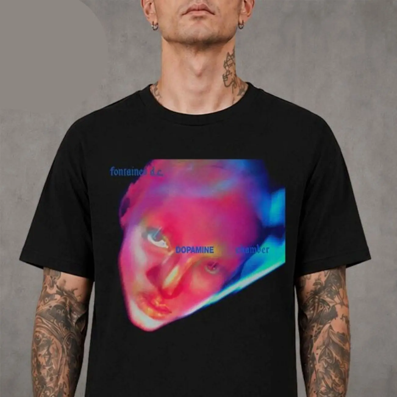 Fontaines D.C. Dopamine Chamber Album Cover Art T-Shirt L92