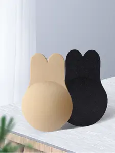 Rabbit Ear Silicone Lift Bra Pads, Breathable Invisible Anti-Slip Sponge Lifting Cups, Comfortable and Secure Fit for Daily Wear