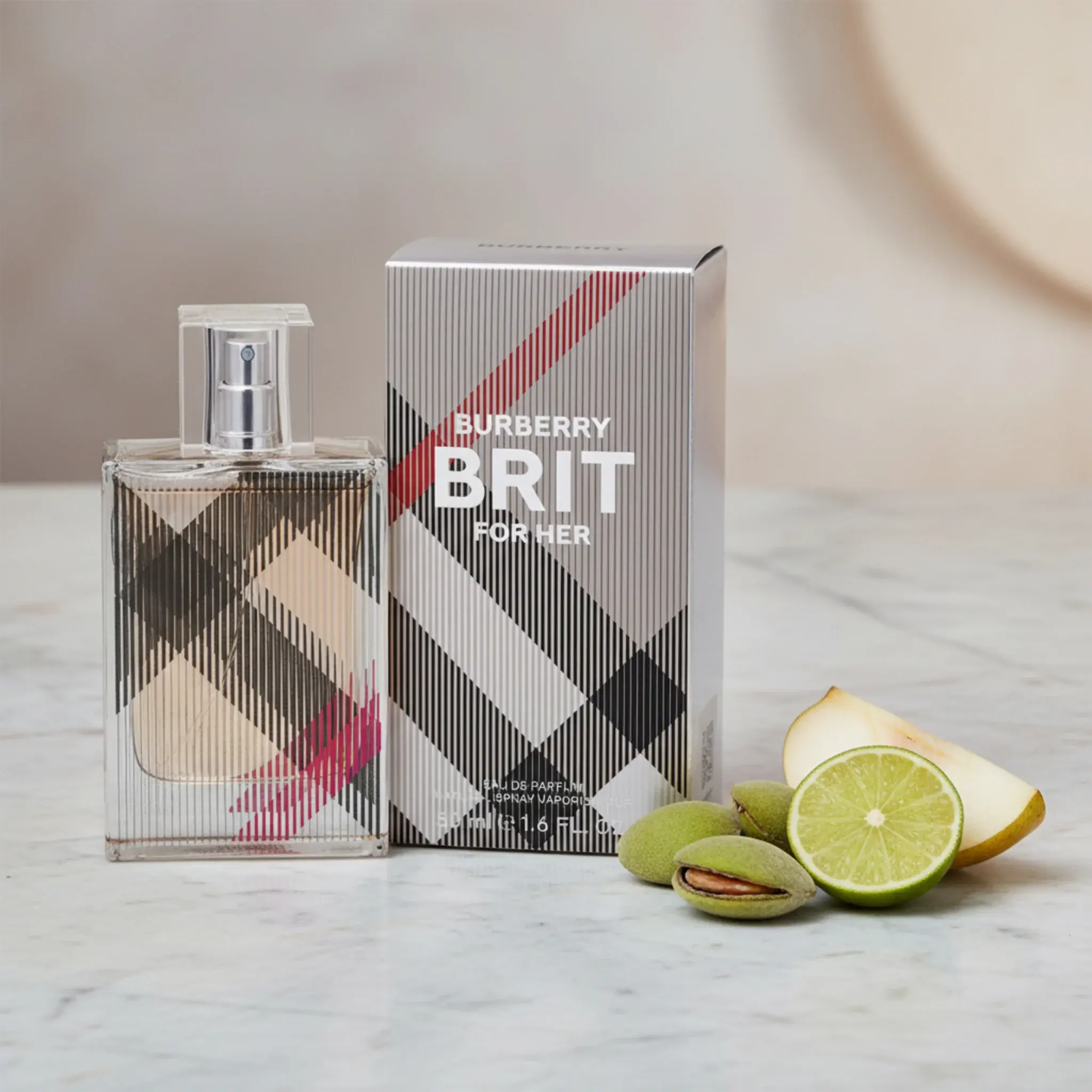 Burberry Brit for Her Eau de Parfum Spray for Women 1.6 oz (50 ml) by Burberry