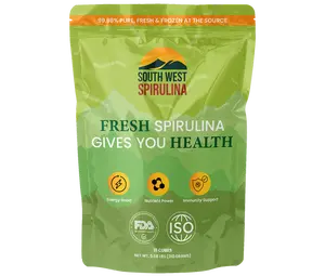 South West Fresh Frozen Spirulina 31 Cubes Rich in Protein & Antioxidants for Health Enhancement & Fitness Higher Bioavailability Potent Antioxidants Healthcare Vitamin Natural Superfood Dietary - Nutrition