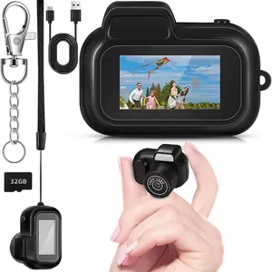 Digital Camera 32GB, Portable  Video Camera with Photo Capture,  Pocket Camcorder with , Loop Recording & Motion Detection, Rechargeable Small Camera for Travel &