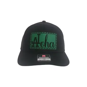 LA Aloha Trucker Hat - Unique Designed Backwards LA Border