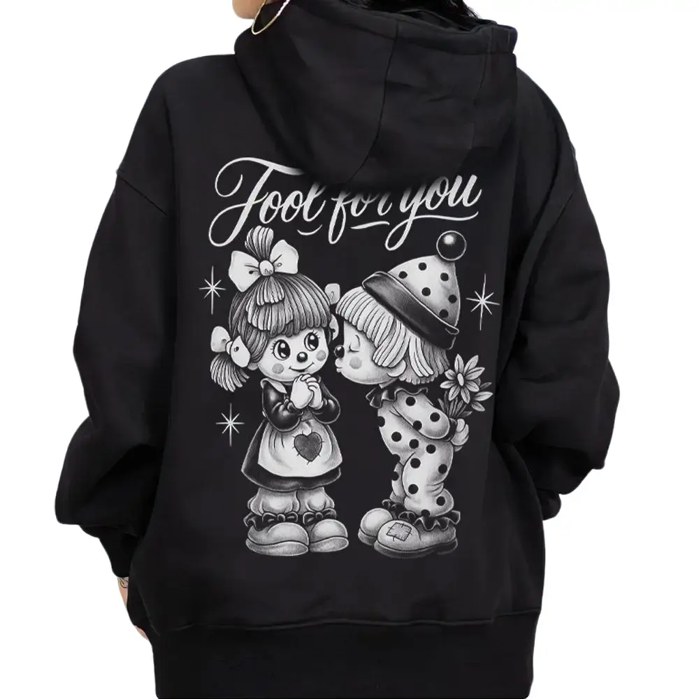 Fool for you, Chicano Movie, Chicano Clothing, Chicana Art, Cholo Chola outfit Cotton Fabric Menswear Casual, Streetwear hoodie T-Shirt S-3XL