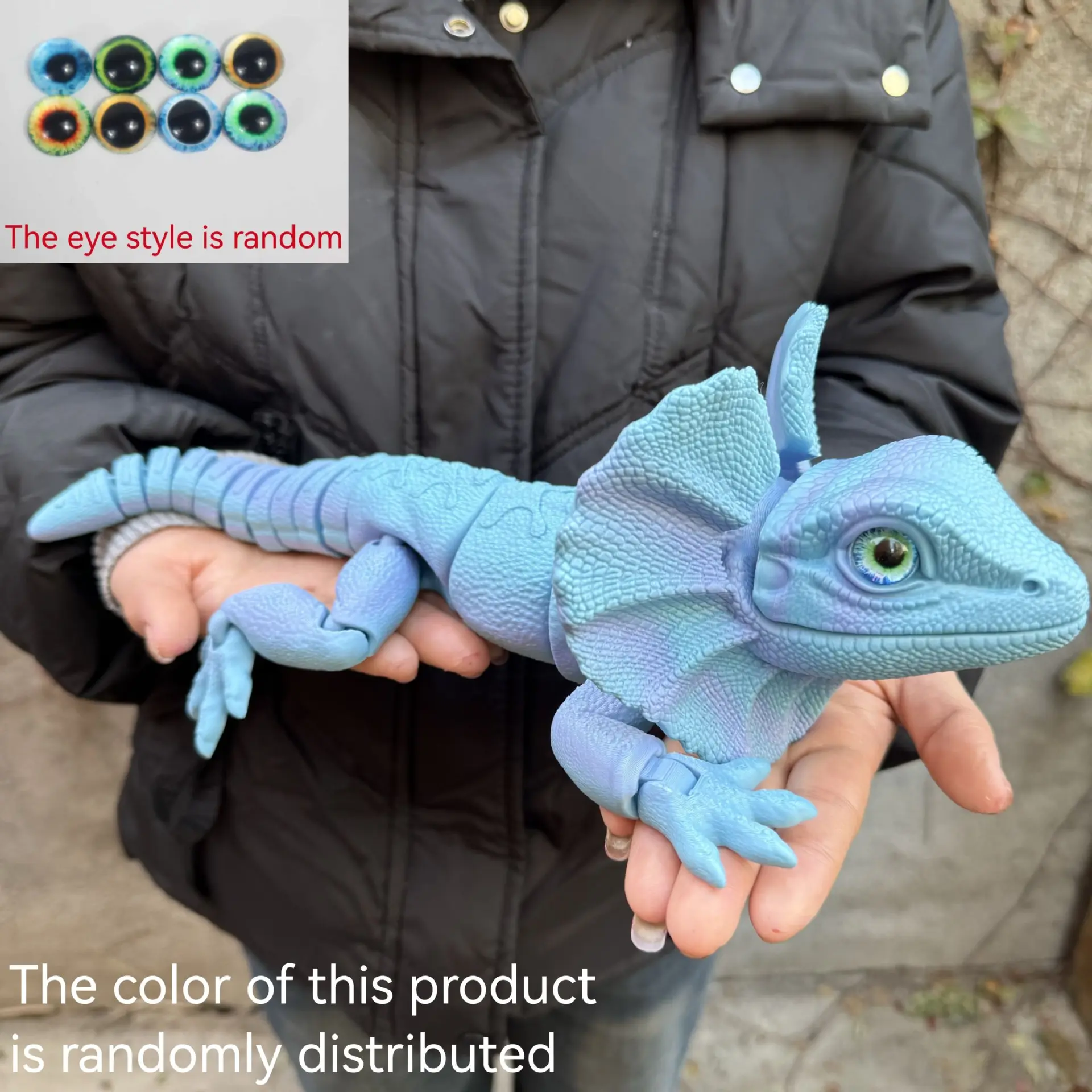 3D Printed Frilled Lizard Toy Articulated Full Body Movable Joints Animal Figurine Birthday Gift 3D Printed Frilled Lizard Toy Articulated Full Body Movable Joints Animal Figurine Birthday Gift