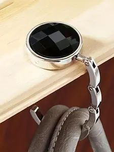 1pc Portable Foldable Handbag Hanger Carry Purse Hook - Keep Your Purse Securely Hung On Desktops in Cafes, Libraries & More!