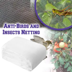 20~50ft Insect Netting, Garden Plant Covers, Mesh Protection Netting for Vegetable Plants Fruits Flowers Crops Greenhouse Bird Net Cover