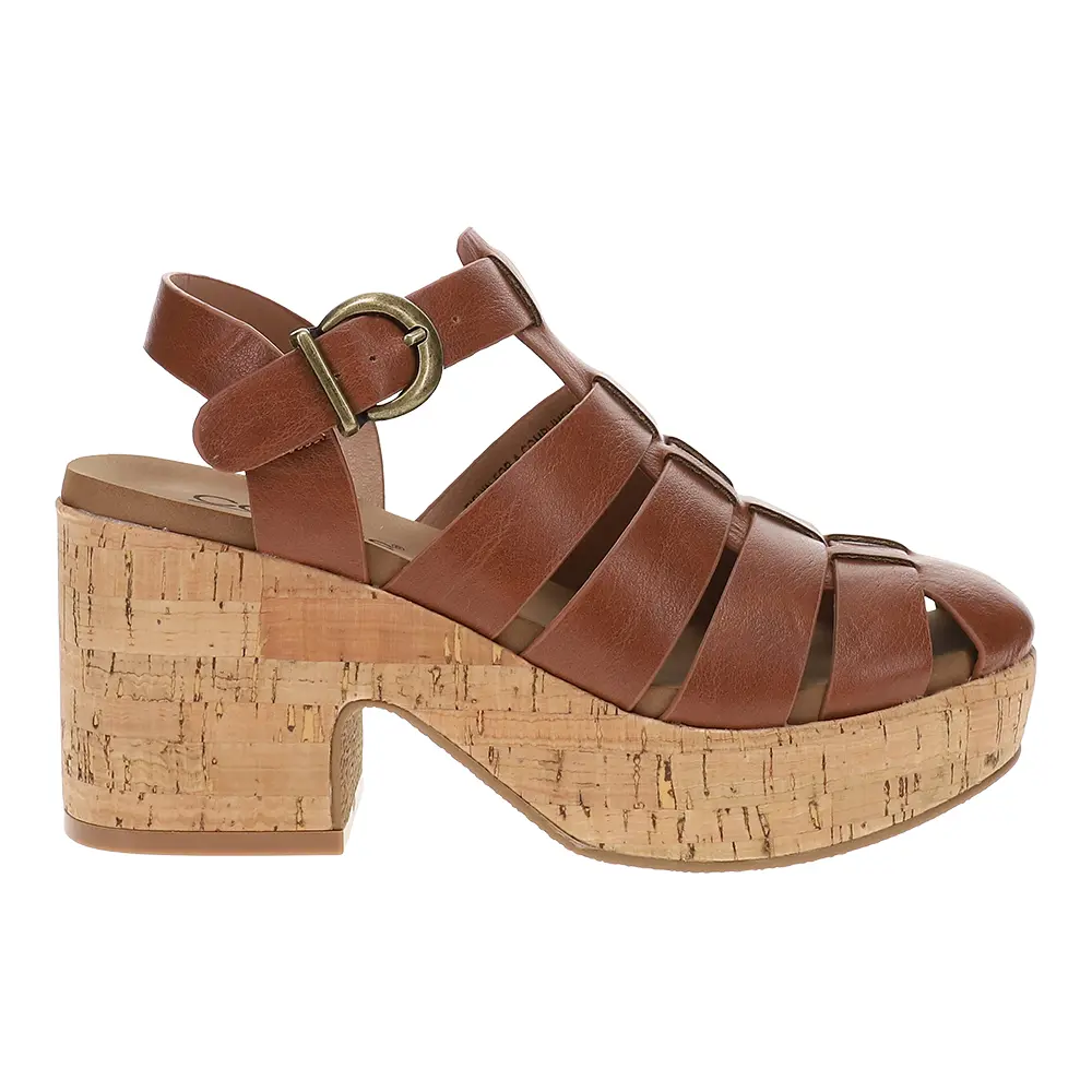 Corkys Womens Fishin For A Compliment  Casual Sandals Casual Mid Heel 2-3" - Brown