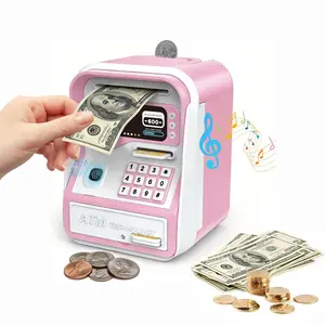 Electronic Piggy Bank, With Password Code Lock, KidsCoin Money Savings Box, Safe Cash CoinCan Toy, Mini ATM Banks for 3-16 Year OldBoys Girls, Christmas Birthday Gifts forChildren