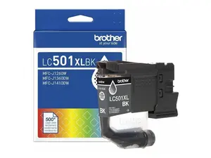 Brother Genuine LC501XLBK High Yield Black Ink Cartridge