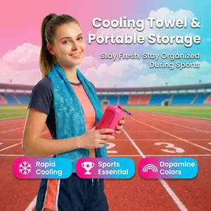 Portable Dopaamine Sports Quick-Dry Cooling Towel, Ice Sensation Towel, Easy Storage, Summer Fitness Towel, Yoga Towel, Outdoor Workout