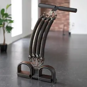 Pro Grade Sit Up Bar Set - Adjustable Tension Rope with Reinforced Handles for Core Leg Chest Back Strength Training