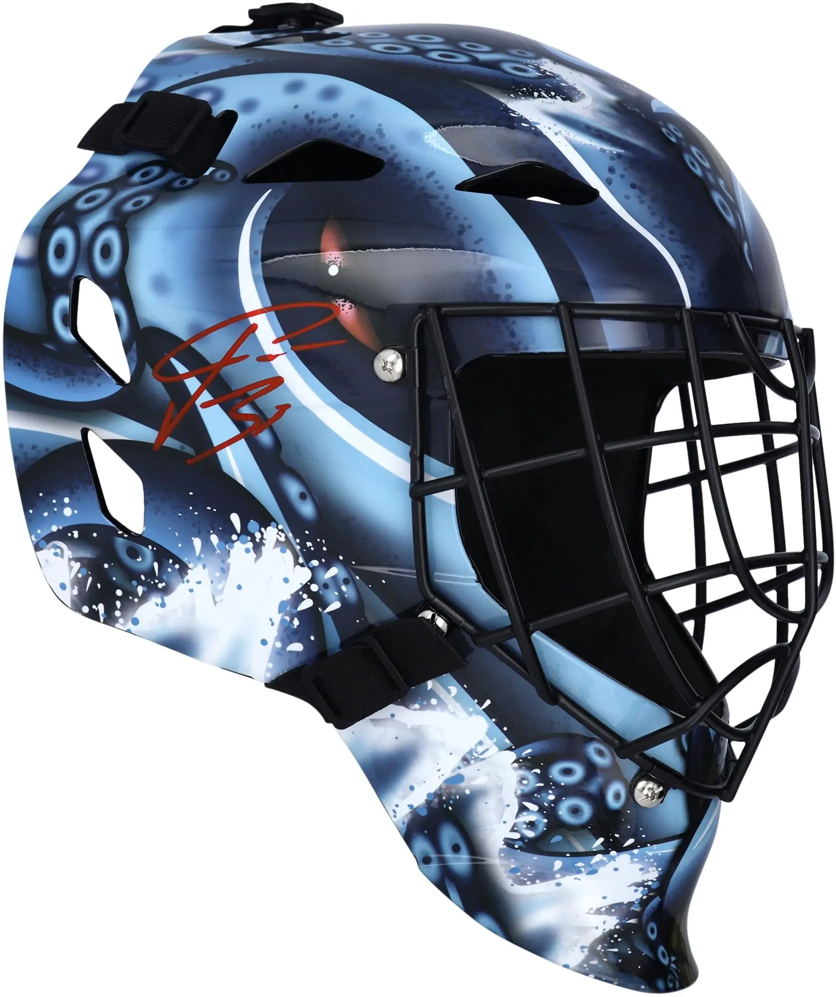 Philipp Grubauer Seattle Kraken Autographed Replica Goalie Mask - Fanatics Authentic Certified