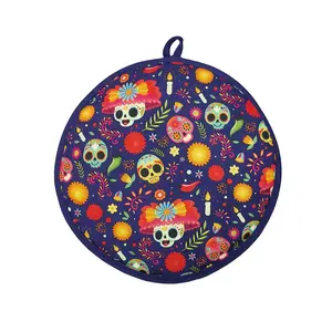 Round Corn Tortilla Insulated Bag, Thickened Heat-Resistant Food Grade Fresh Keeping Bag, Home Use, Stall Display