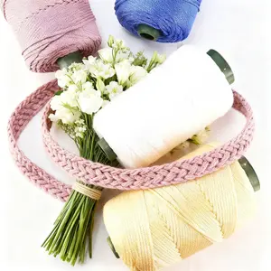 200m 3mm Summer Ice Yarn - DIY Crochet Thread for Bags Hats Shoes Craft Accessories | Breathable Knitting Supplies