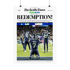New 2026 Seattle Football Redemption Poster, Gift for Fan, Sport Merch