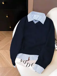 Women's Loose Long Sleeve Casual Sweatshirt, Spring Fall Winter Wear, Street Style Y2K Fashion, Versatile Women's Top, Perfect Gift, Womenswear