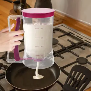 Pancake Dispenser, Measuring Cup Type Pancake Batter Dispenser, Baking Tool, Baking Supplies for Cake, Waffle, Muffin Mix, Crepe Cake, Kitchen Utensils & Gadgets