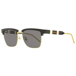 Gucci Square Sunglasses GG0603S 001 Black/Gold 56mm 0603
