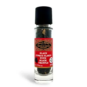 Maison F. Crayssac's Black Cyprus Salt Flakes with Black Truffle (50g)
