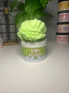 Kiwi Cloud Slime - Zeeslimez 8oz BPA Free Tropical Fruit Scent in Fun Green Container