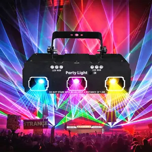 Party lights, DJ disco lights, sound activation and DMX control, 3D pattern strobe light beam effects, suitable for family gatherings, birthdays, festivals, carnivals, KTV, bars, karaoke, clubs, stage performances, and creating a live atmosphere