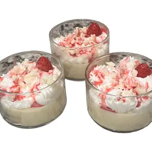 Mini Strawberry Shortcake Candle Decor Decoration Freshener